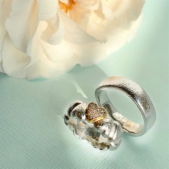Herz Eheringe von Aagaard sind pure Romantik