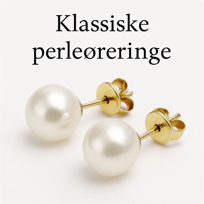 Klassische Perlenohrringe