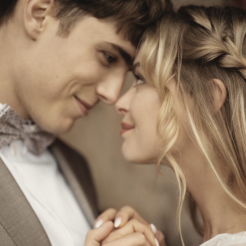 Forlovelsesring i hvidguld med diamant fra Guldcenter