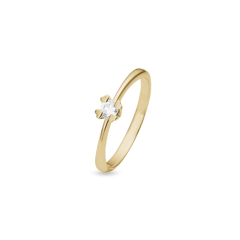 Mary Diamantring i 8 kt guld 0,20ct