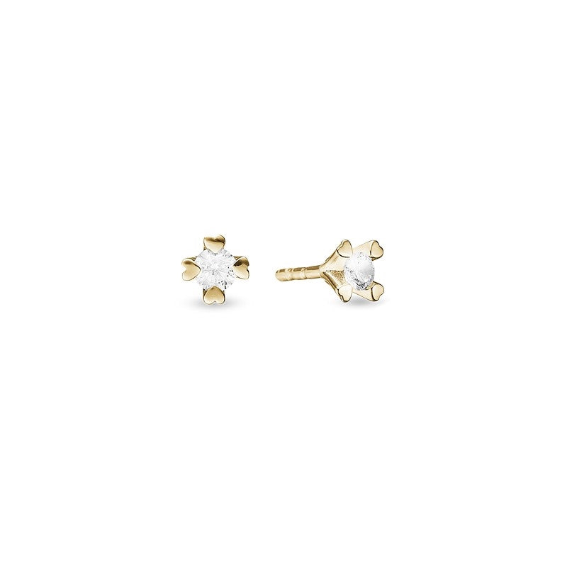 Mary Diamantøreringe i 8 karat guld med med lab-grown diamant af byAagaard 0,10ct