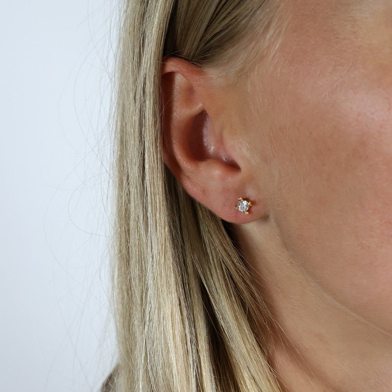 Mary Diamantøreringe i 8 kt guld med lab-grown brillanter