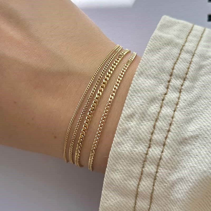 Panser Facet Armbånd i 8kt. guld 0,45-0,55-0.75 og 0.85