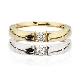 Scrouples - Grace Alliancering i 14kt. m. 0,03ct.