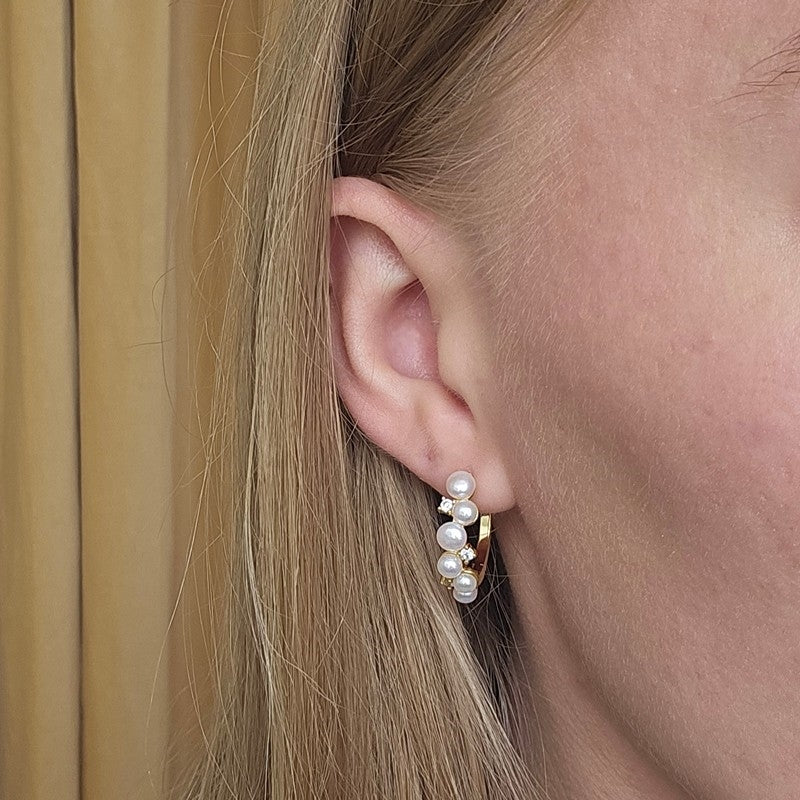 Aqua Dulce - darling Bubbels Hoop i forgyldt sterlingsølv