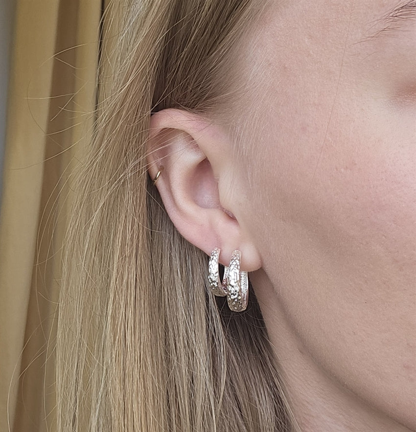 Aqua Dulce - Cappa Hoop 16mm i sterlingsølv
