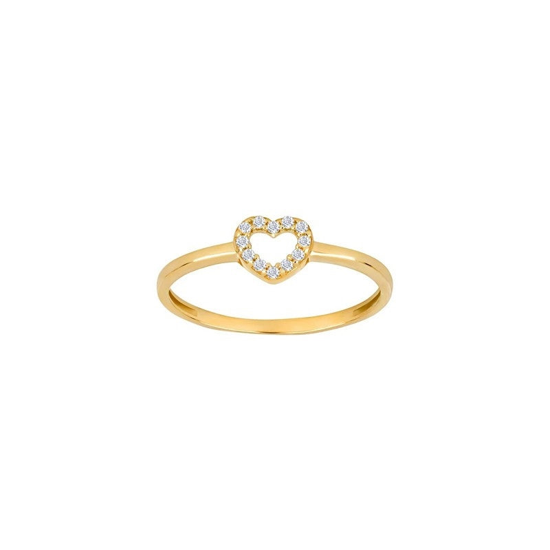 8kt guld ring med zirkonia af Siersbøl 10830520300