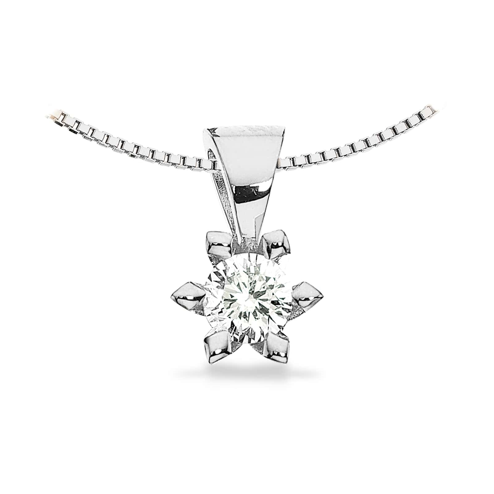 Scrouples - Victoria Anhänger in 14kt. Weißgold m. 0,05-0,50ct. TW/SI