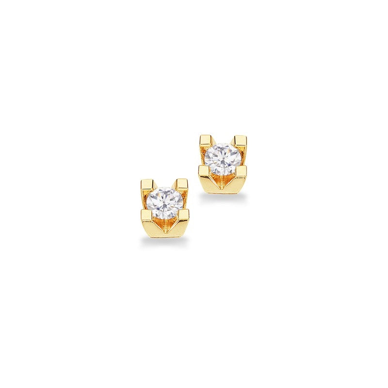 Kleopatra Ørestikker i 8kt. guld med 0,10ct.-0,50ct. diamanter