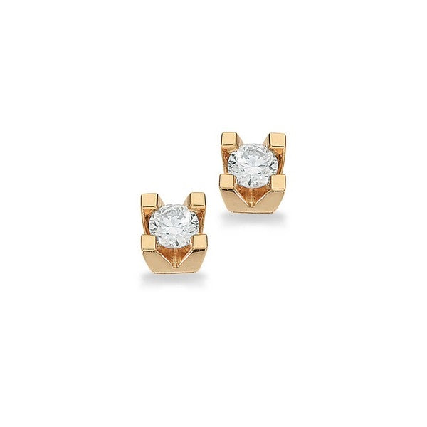 Kleopatra Ohrstecker in 14kt. Gold 0,10ct.-0,50ct. Diamanten