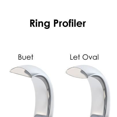 Vielsesringe - Sølvringe hamret i 5mm m/u sten M542-6