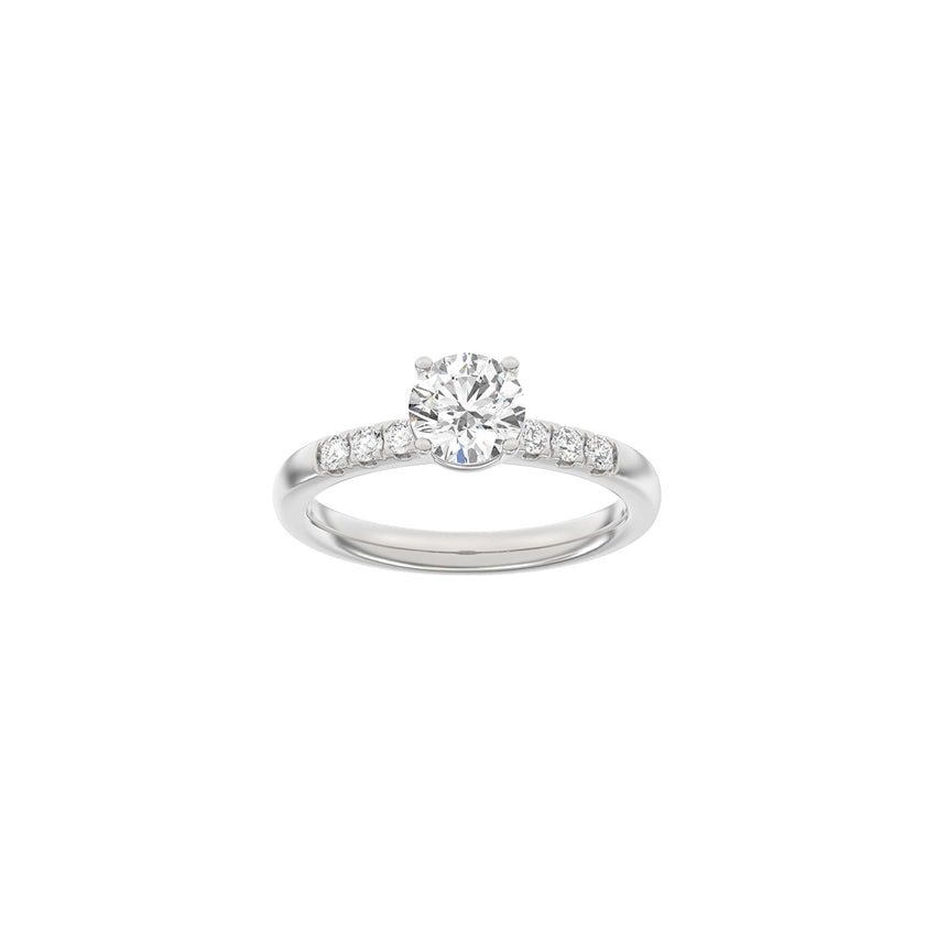 Classic rund hvidguldsring med 1,2ct lab-grown diamanter fra Siersbøl Luxury