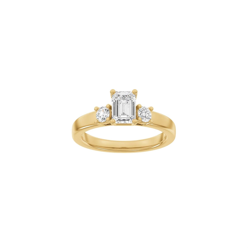Siersbøl Luxury Classic firkantet ring i 14 kt rødguld med 1,33 ct lab-grown diamanter