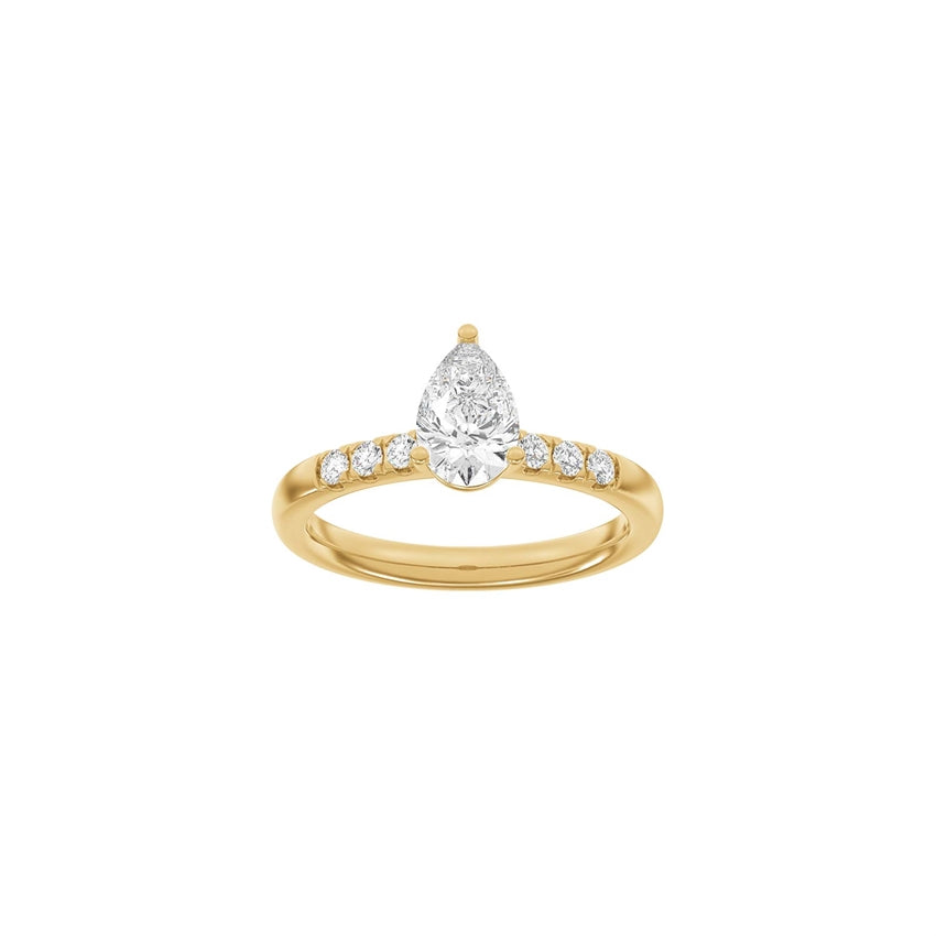 Siersbøl Luxury Classic ring i 14 kt rødguld med 1,2 ct lab-grown diamanter