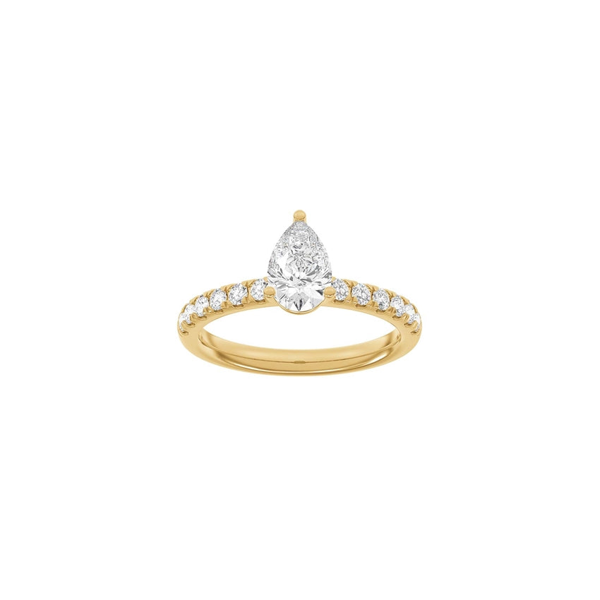 Siersbøl Luxury Classic ring i 14 kt rødguld med 1,4 ct lab-grown diamanter