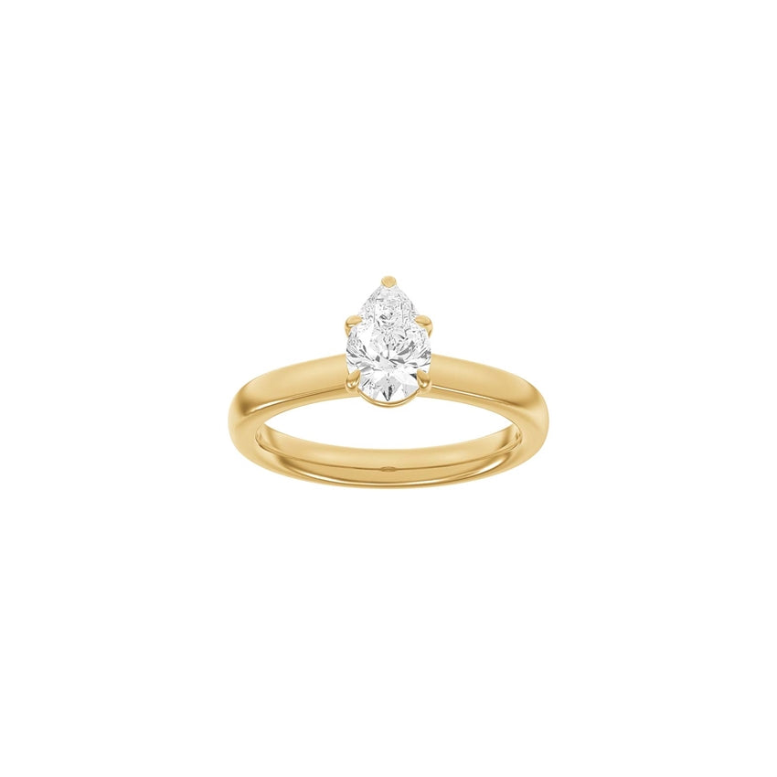 Siersbøl Luxury Modern ring i 14 kt rødguld med 1,0 ct lab-grown diamant