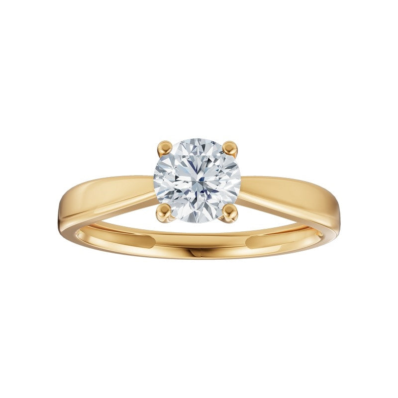 LUXURY Ring aus 14 kt Gold mit lab-grown Diamant 0,25-1,0 ct