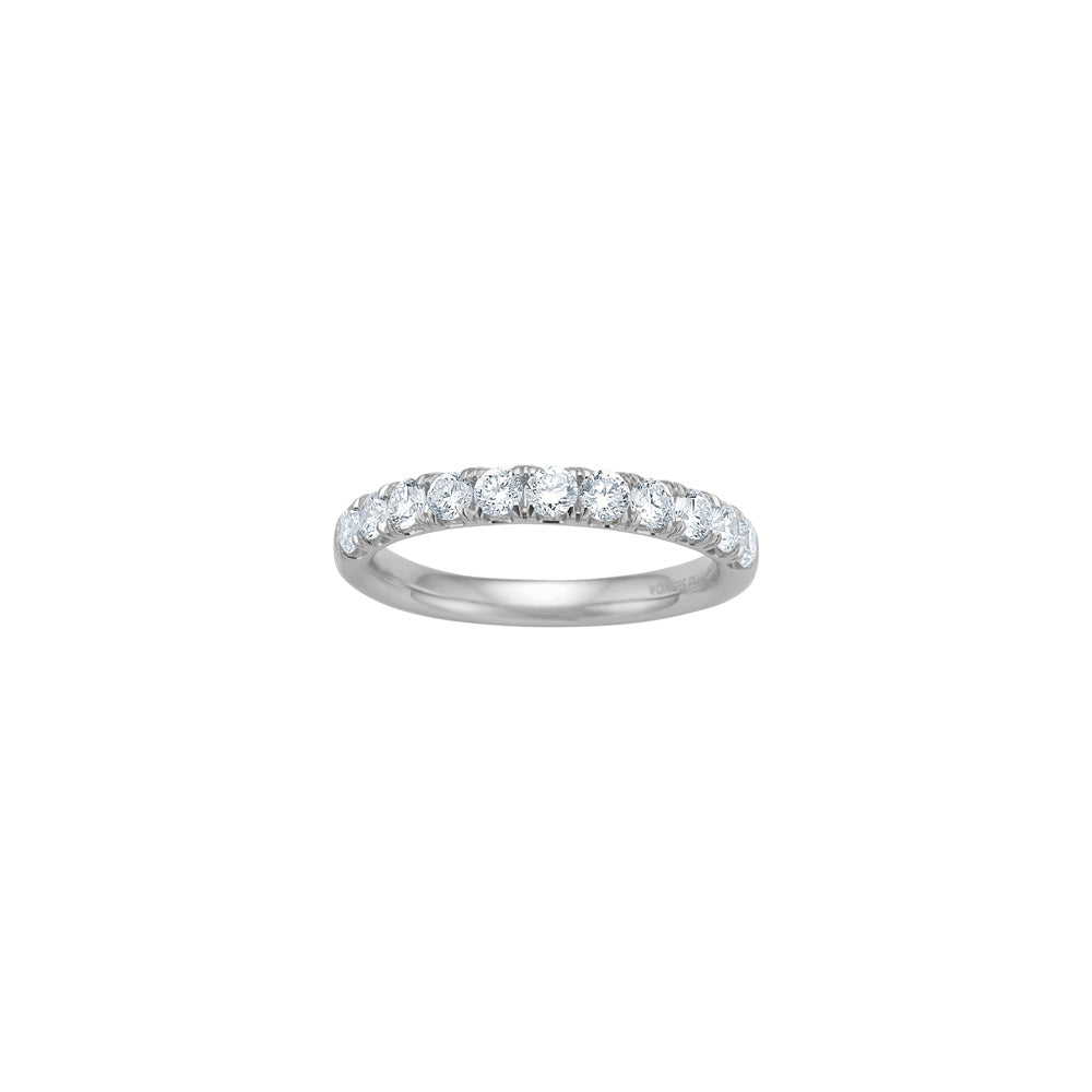 Siersbøl Luxury alliancering i 14 karat hvidguld med 0,73 ct lab grown diamanter