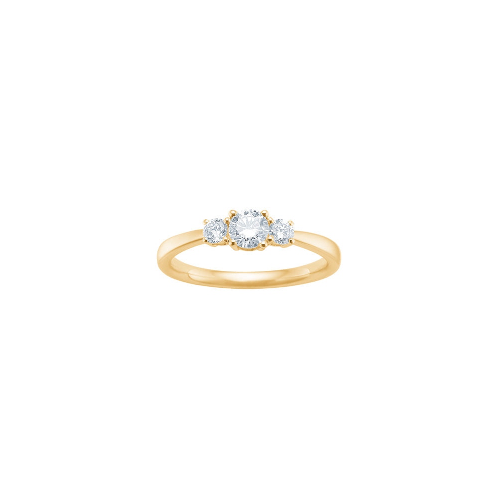 Siersbøl Luxury diamantring i 14 karat guld med 0,50 ct lab grown diamant