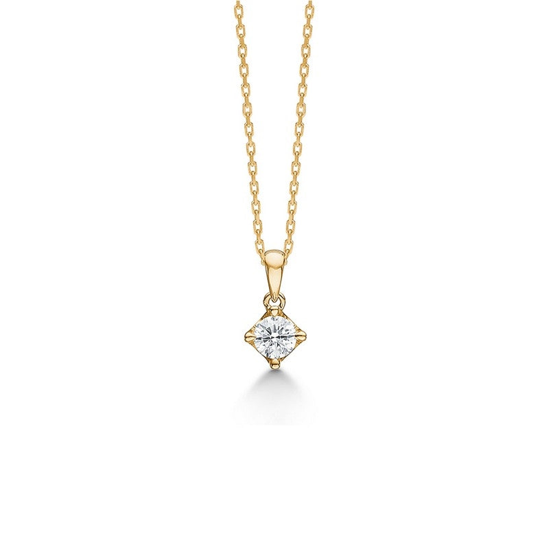 CROWN Anhänger in 14 kt. Gold mit Diamant von 0,04 ct. - 0,50 ct.