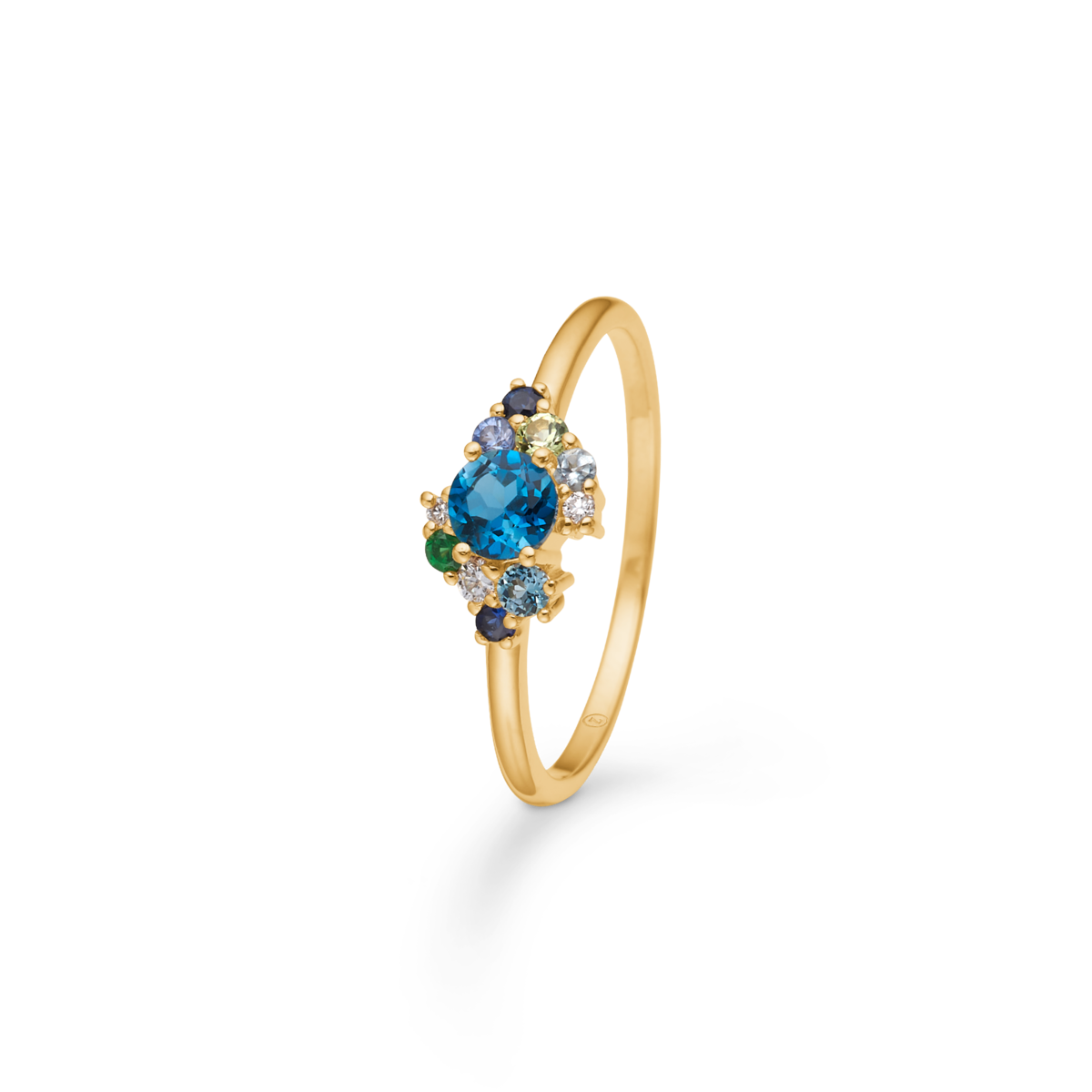Four Seasons Winter Petite ring i 14 kt. guld, Mads Z