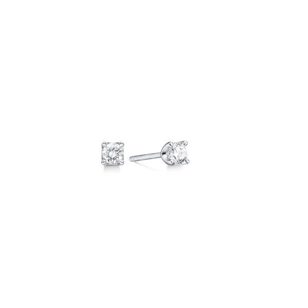 CROWN Ohrringe in 14 kt. Weißgold mit Diamanten von 0,09 ct. - 0,50 ct.