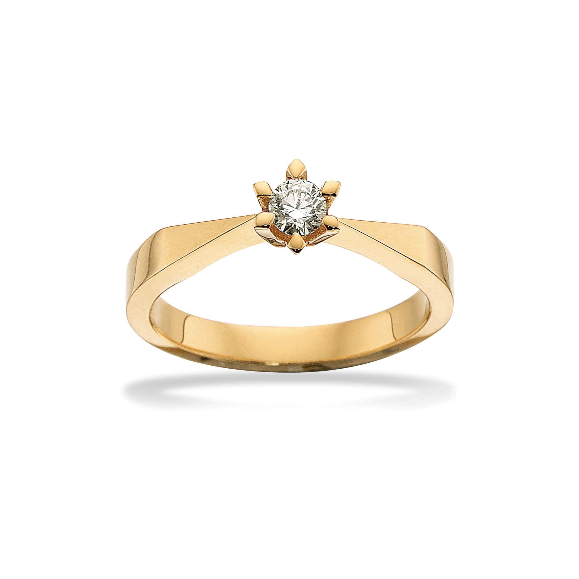 Scrouples - Victoria Ring in 14kt. Gold mit 0,05ct. TW/SI