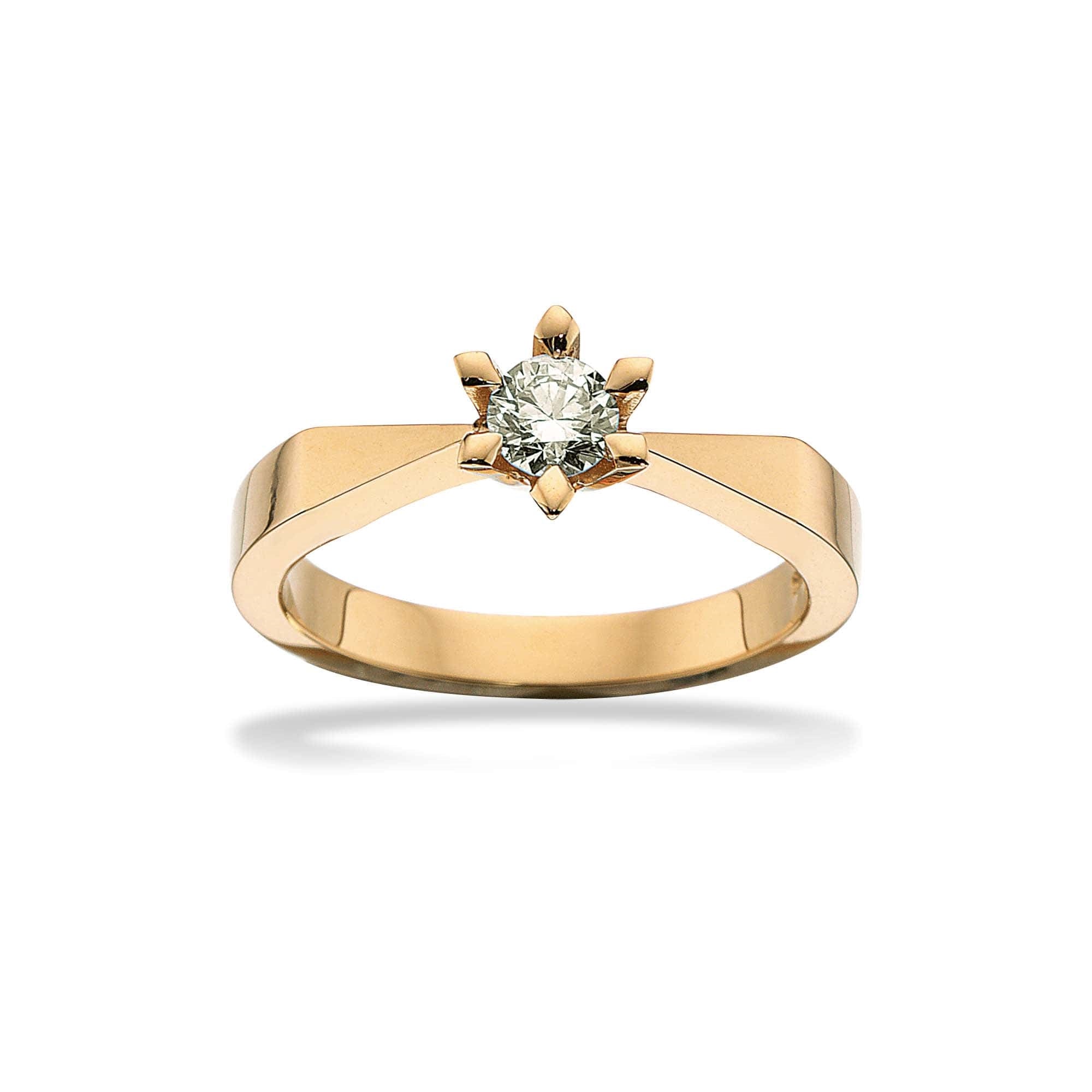 Scrouples - Victoria Ring in 14kt. Gold mit 0,05ct. TW/SI