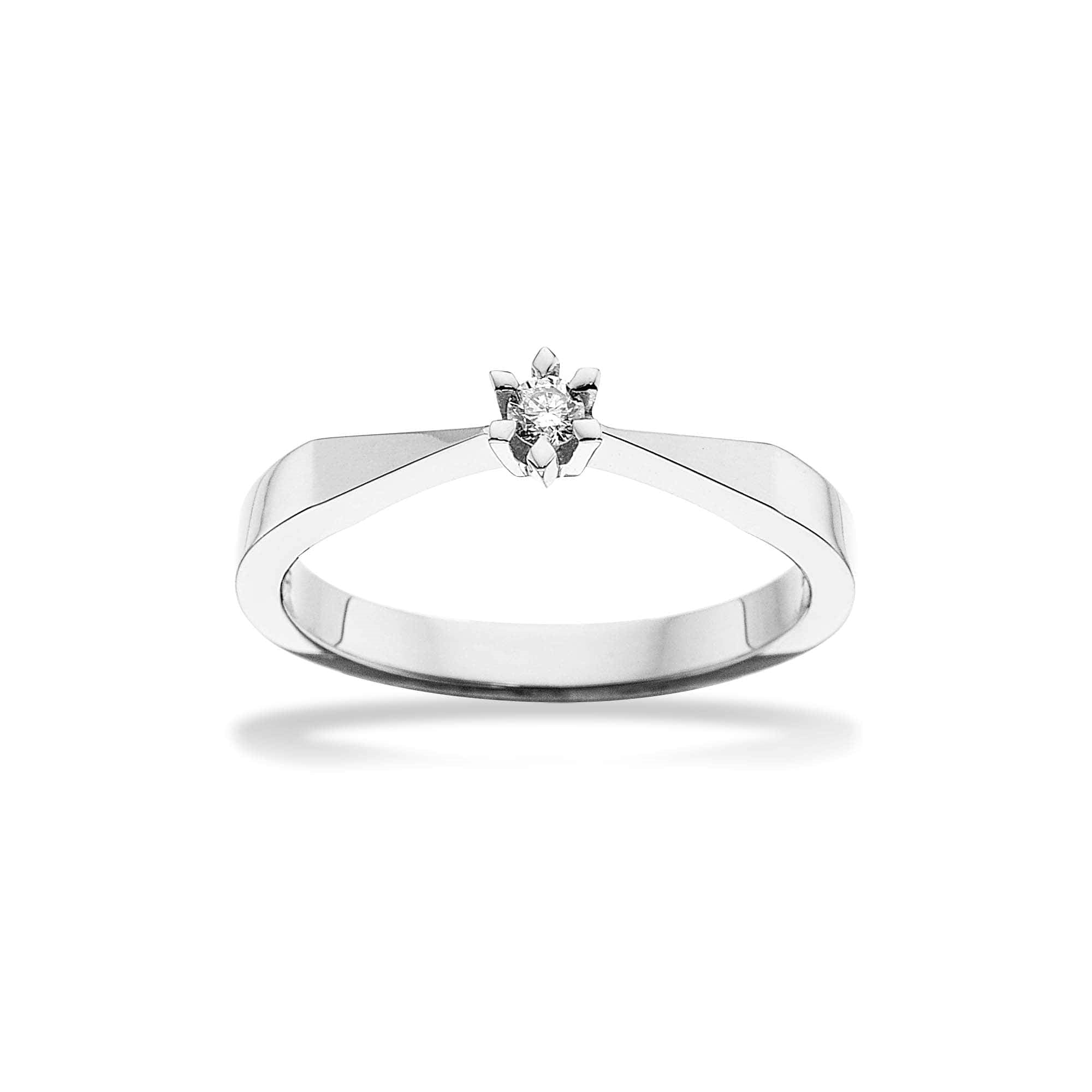 Scrouples - Victoria Ring in 14kt. Weißgold mit 0,05ct. TW/SI