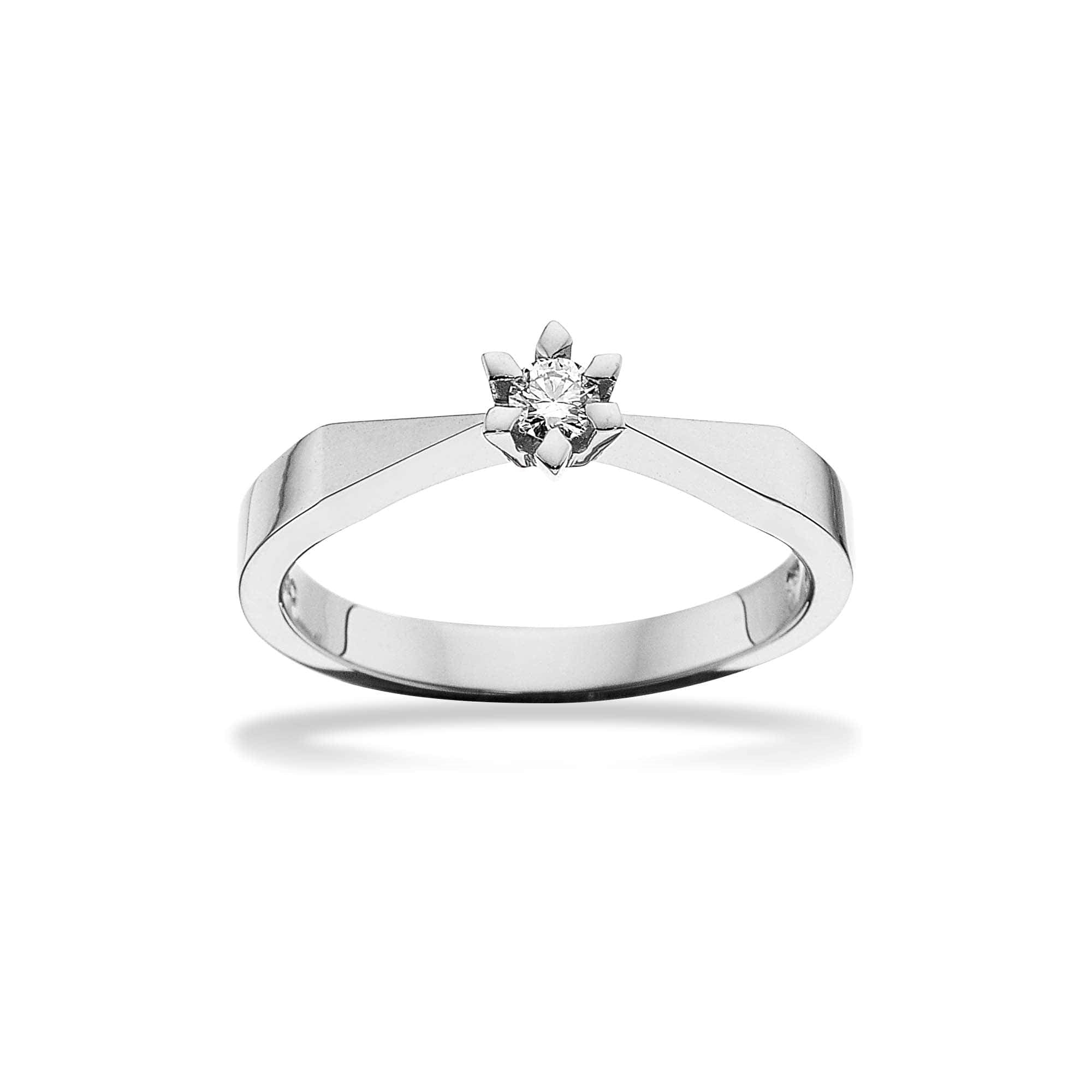 Scrouples - Victoria Ring in 14kt. Weißgold mit 0,05ct. TW/SI