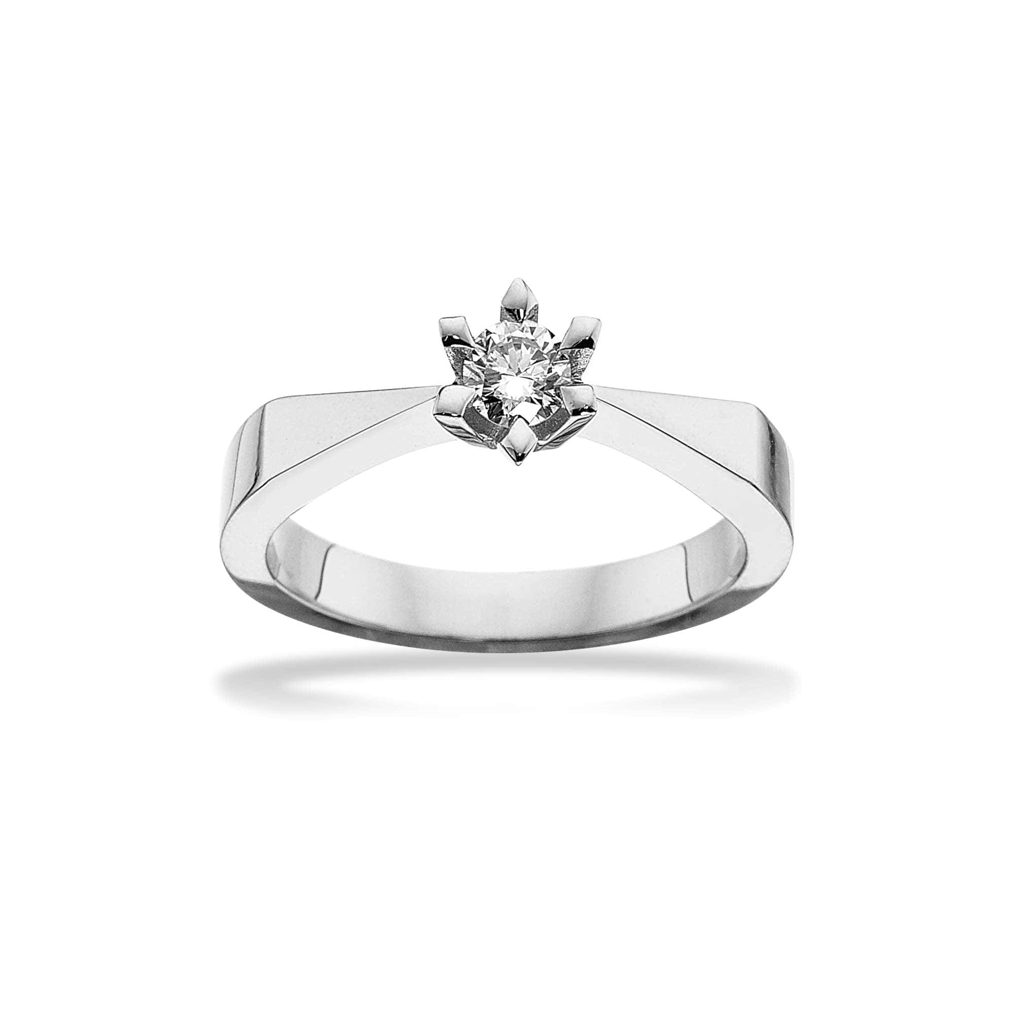 Scrouples - Victoria Ring in 14kt. Weißgold mit 0,05ct. TW/SI