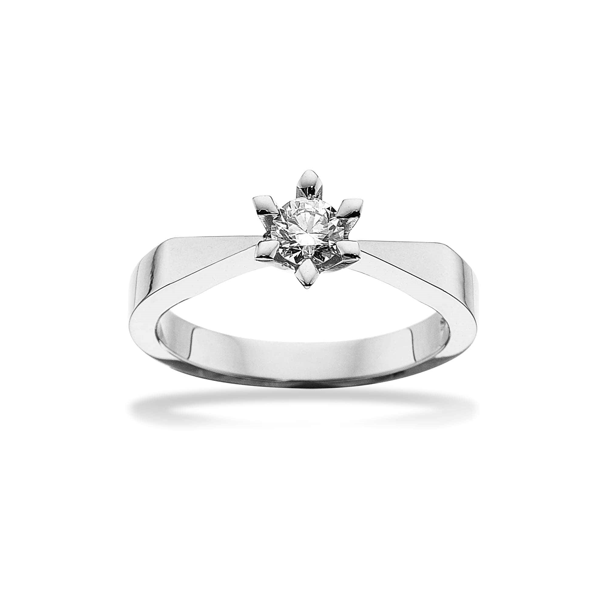 Scrouples - Victoria Ring in 14kt. Weißgold mit 0,05ct. TW/SI
