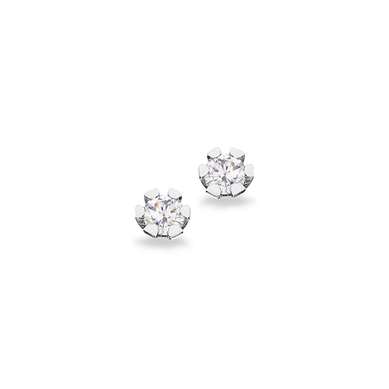 Vida Ohrstecker in 8 kt. Weißgold mit Brillant 0,06 - 0,40 ct.