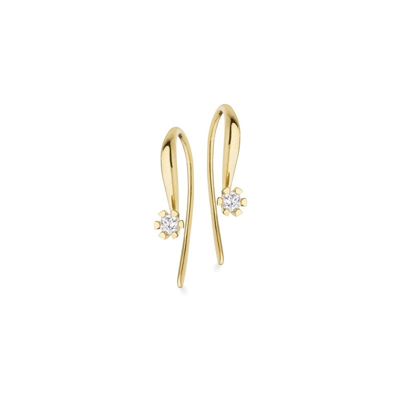 Vida Diamant-Ohrringe in 8 kt. Gold mit insgesamt 0,06 - 0,30 ct.