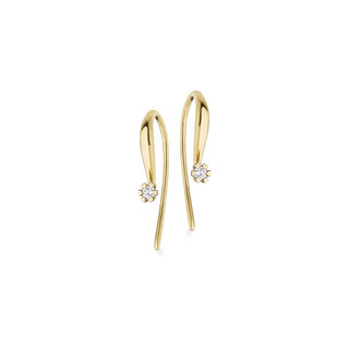Elegante Vida-Diamant-Ohrhänger aus 14-karätigem Gold mit insgesamt 0,06–0,30 ct, Schmuckzentrum 1825,06