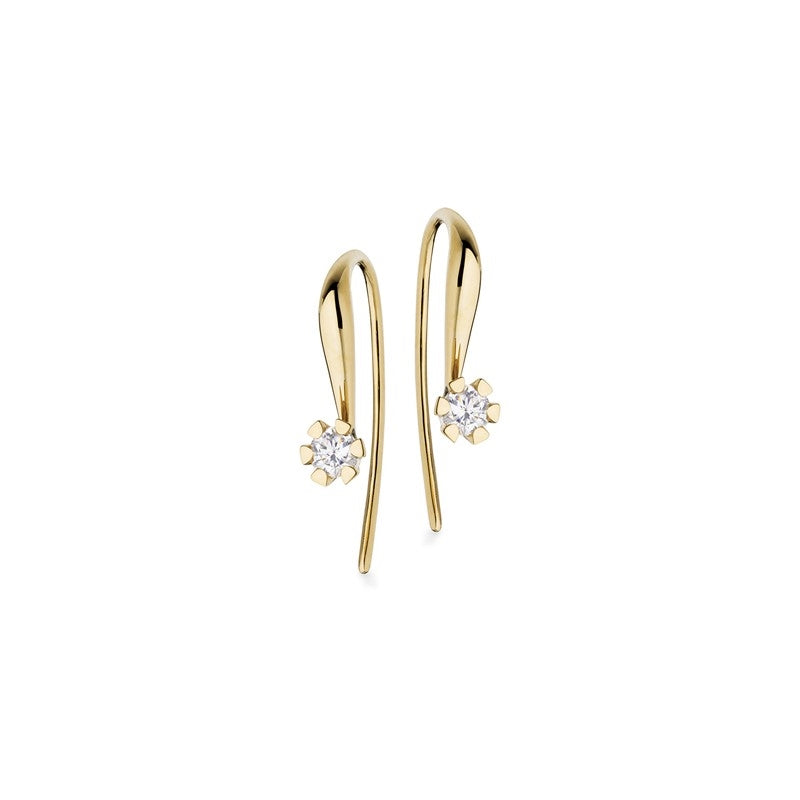 Vida Diamant-Ohrringe in 14 kt. Gold mit insgesamt 0,06 - 0,30 ct.