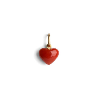 Jane Kønig Coral heart Vedhæng i 14 kt guld og Coral