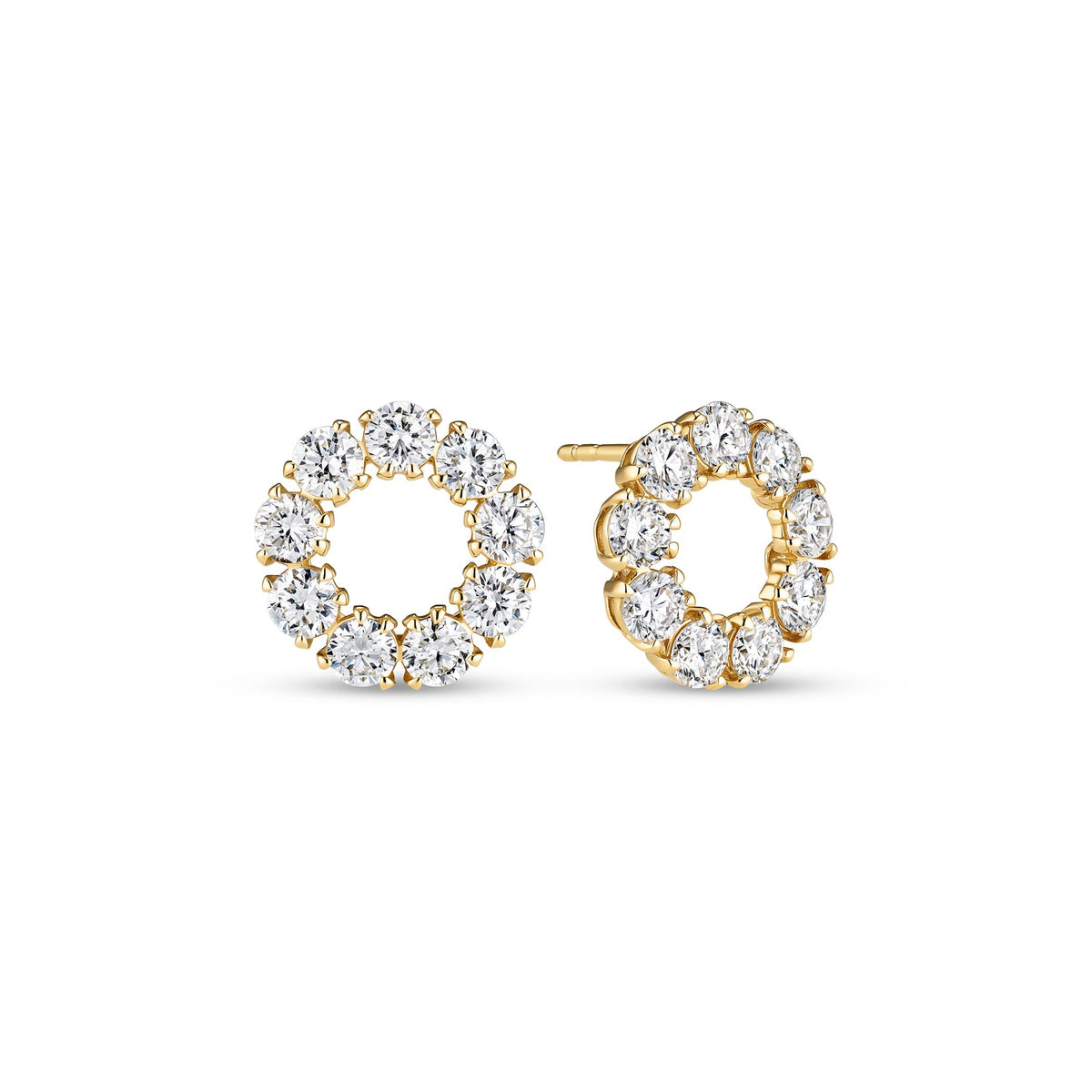 Sif Jakobs Bellina Diamantohrringe aus 14 Karat Gold mit 1,80 ct runden, brillantschliffenen Lab-grown-Diamanten – elegant, stilvoll und zeitlos