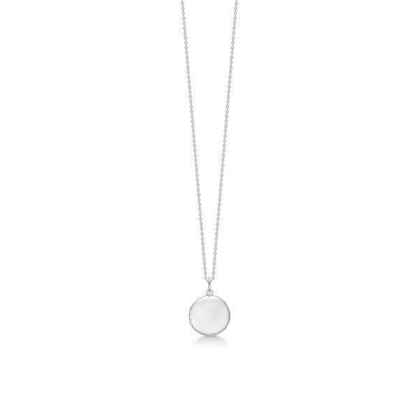 Mads Z - Locket medaljon i sølv m. kæde**