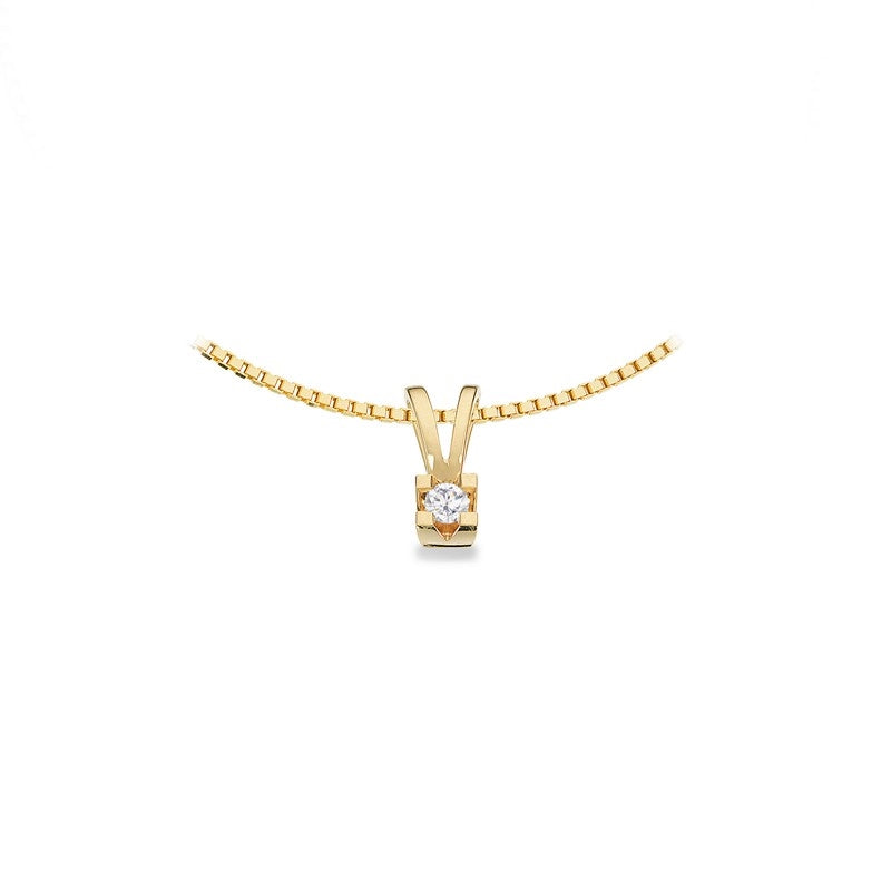 Kleopatra Anhänger in 8kt. Gold 0,05ct.-0,25ct. Diamant