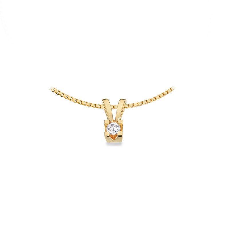 Kleopatra Anhänger in 8kt. Gold 0,05ct.-0,25ct. Diamant