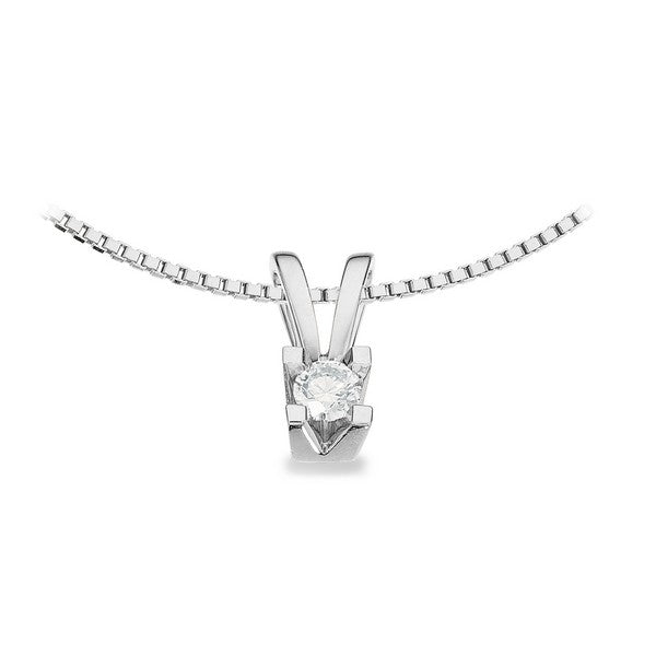 Kleopatra Vedhæng i 14kt. hvidguld 0,05ct.-0,50ct. diamant