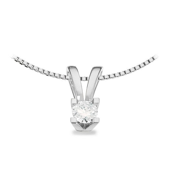 Kleopatra Anhänger in 14kt. Weißgold 0,05ct.-0,50ct. Diamant