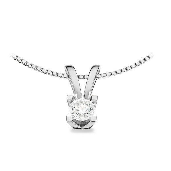 Kleopatra Anhänger in 14kt. Weißgold 0,05ct.-0,50ct. Diamant