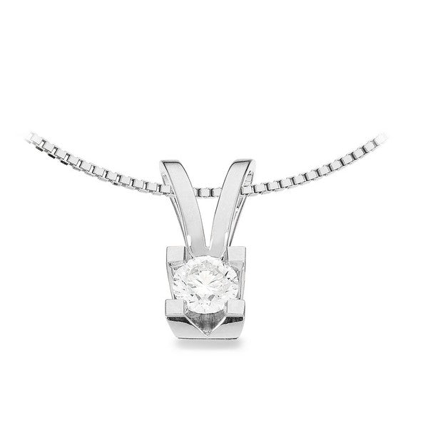 Kleopatra Anhänger in 14kt. Weißgold 0,05ct.-0,50ct. Diamant