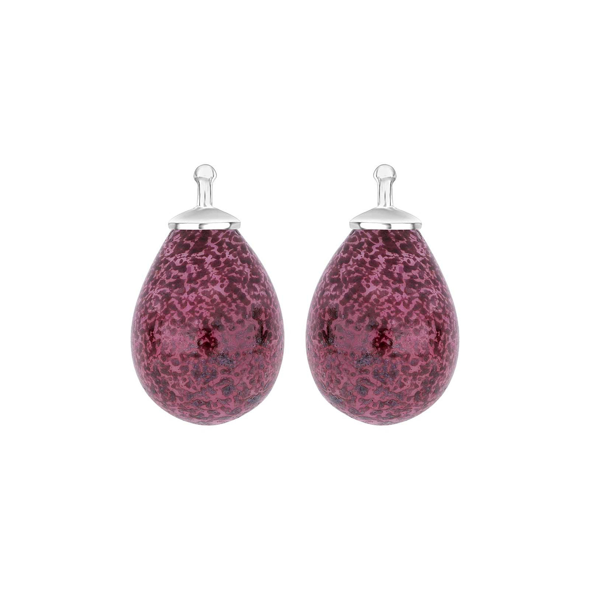 Eleganter Heide Heinzendorff Tropfenanhänger aus Silber mit rosé-lilafarbenem Quarzglas, 16 × 11 mm – ein stilvolles, zeitloses Schmuckstück vom Schmuckzentrum.