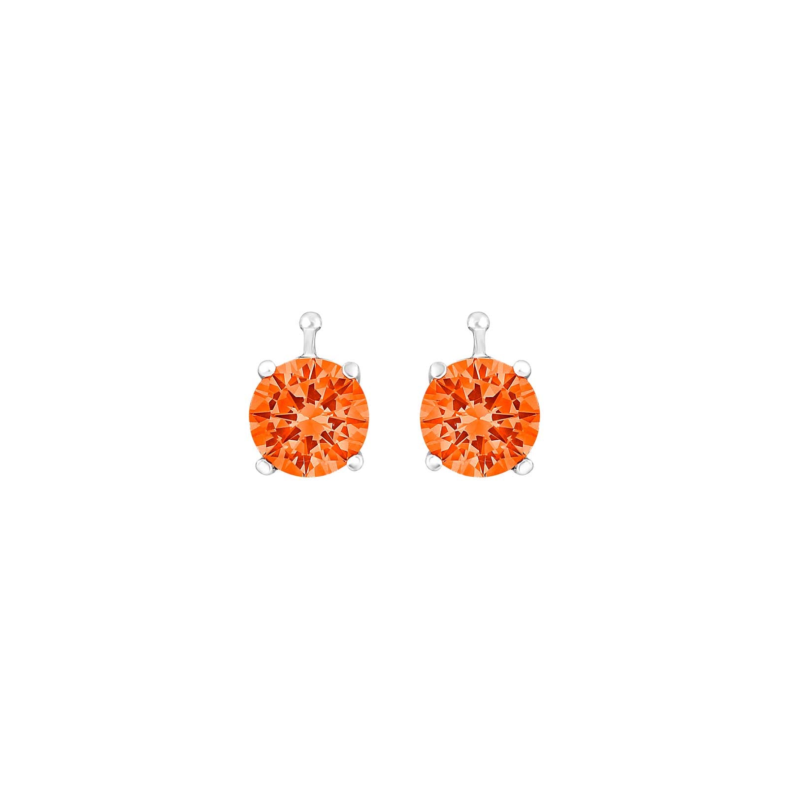 Eleganter Heide Heinzendorff System-Anhänger für Ohrringe aus Silber mit rundem, facettiert geschliffenem 7-mm-Kristallglas in Farbe 69 und funkelndem Zirkonia.