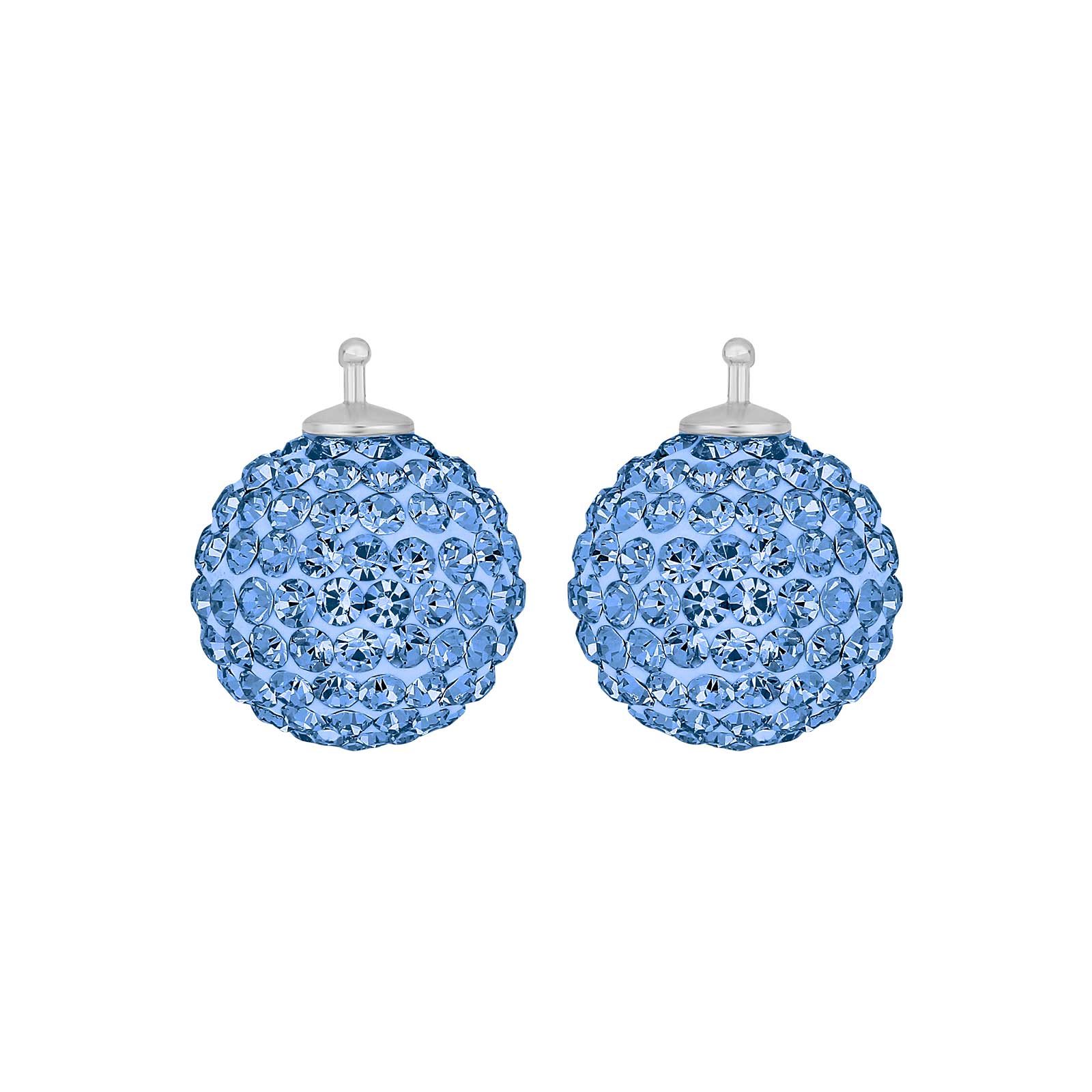 Eleganter Heide Heinzendorff Pavé-Kugel-Systemanhänger aus Silber mit funkelndem weißem kubischem Zirkonia, 14 mm