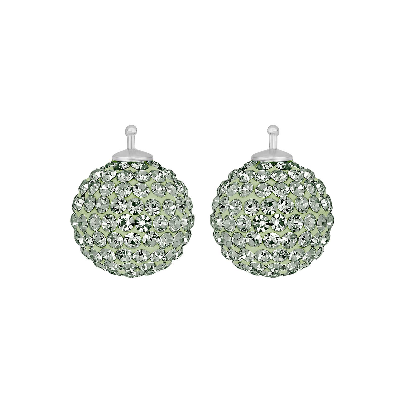 Eleganter Heide Heinzendorff Pavé-Kugel-Systemanhänger aus Silber mit strahlenden weißen Zirkonia-Steinen, 14 mm
