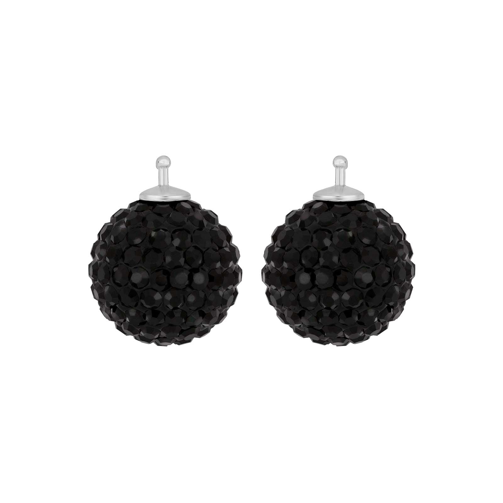 Elegante Heide Heinzendorff Pavé-Kugelohrringe aus Silber mit weißen Zirkonia, 14 mm – stilvoller Schmuck vom Schmuckzentrum.